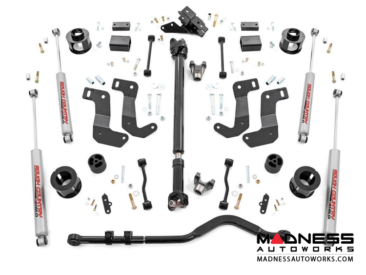 Jeep Wrangler JL Unlimited Suspension Lift Kit w/Coils & Control Arm Drop - Stage 2 - 3.5" Lift